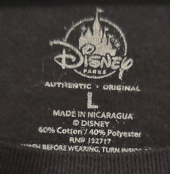 Disney Parks 2019 Minnie Mouse Black Halloween Party Women's Top Size Large - Picture 2 of 6